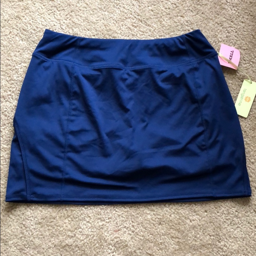 Tangerine athletic Navy skort